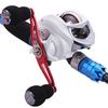 Baitcast Reel 6.3:1 Gear Low Profile Carbon Fiber Drag 18+1Bearing Dual Magnetic Brakes Fishing Reel