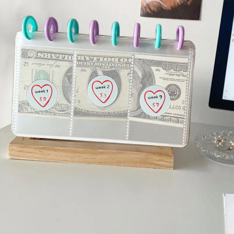 Money Saving Challenge Book with Envelope Financial Journal Money Organizer Book Motivational Notebook for Savings