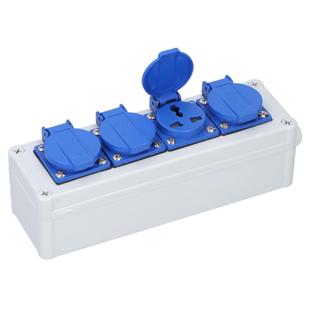 Outdoor Waterproof Socket Box with Switch Wall Power Rainproof Protection Electrical
