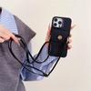 Crossbody Lanyard Phone Case for IPhone 16 Pro Max 15 14 Plus 13 12 11 XS XR X Card Holder Wallet Shockproof PU Leather Cover