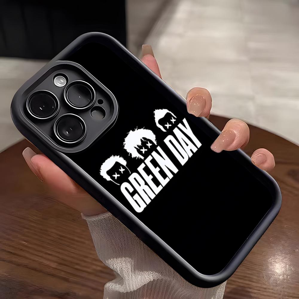 G-Green Day Band Phone Case For IPhone 17 Pro Max 15 Pro 16 14 Plus 12 13 Mini 11 Pro Shockproof Soft Cover