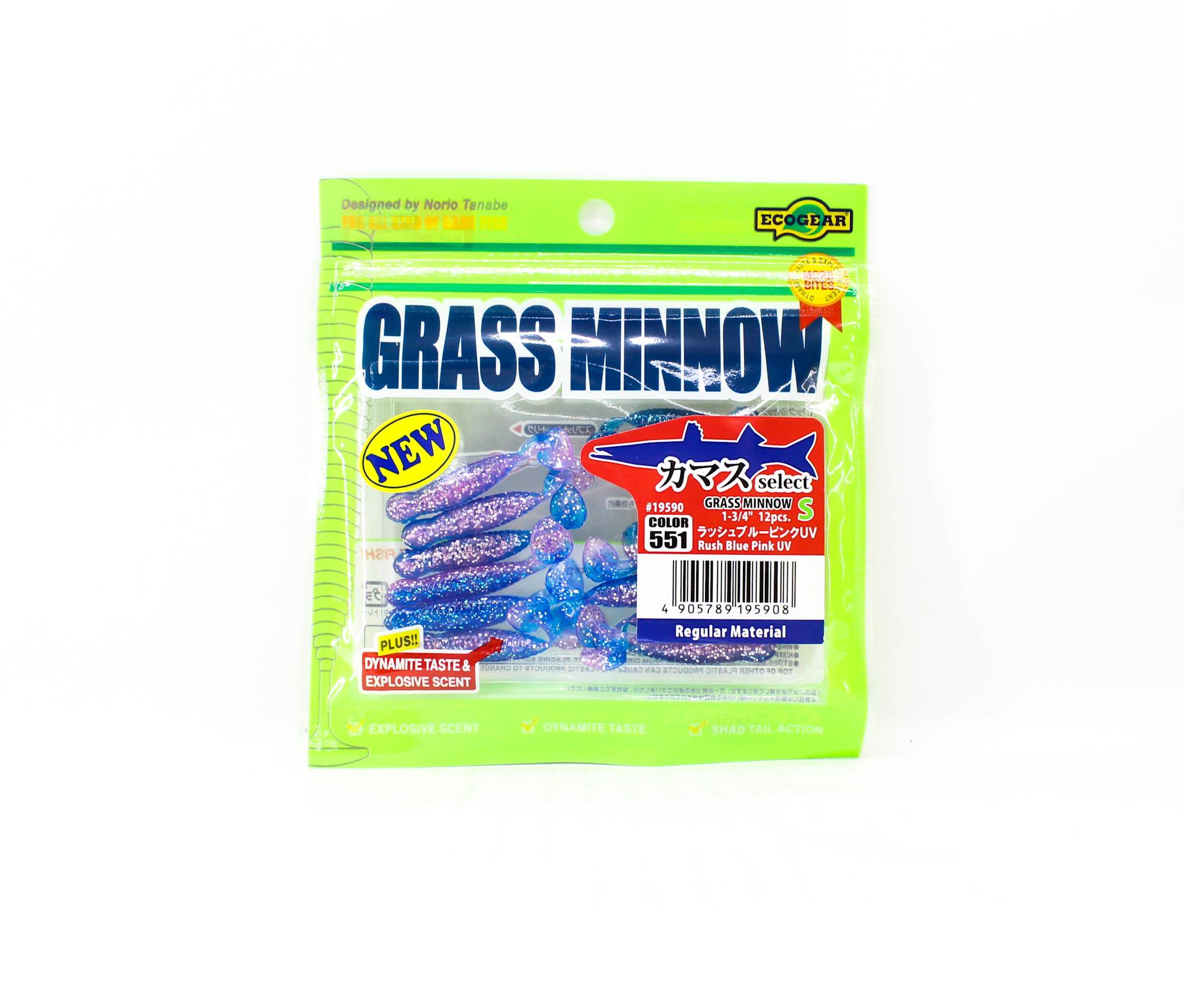 

Ecogear Soft Lure Grass Minnow S 1-3/4 Inch 12 piece per pack 551 (5908)