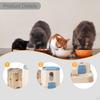 2 In 1 Automatic Cat Feeder and Water Dispenser, Feeding Food Bowl Pet Waterer, for