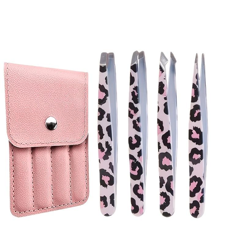 Xiaomi Leopard Print Eyebrow Tweezers Set Compatible for Mustache & Beard Grooming High-Precision Stainless Steel Hair Removal