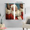 2pcs,2D Plane Printing Curtain Fabric American Santa Claus Versatile Polyester (without Rod) Home Decor Use for Bedroom, Living