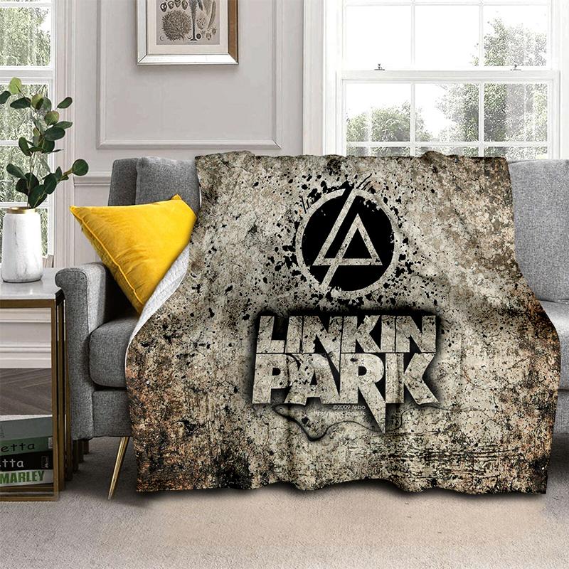 HOT L-Linkin Park Rock Band Classic Soft Plush Blanket,Flannel Throw Blanket for Living Room Bedroom Picnic Bed Sofa Cover