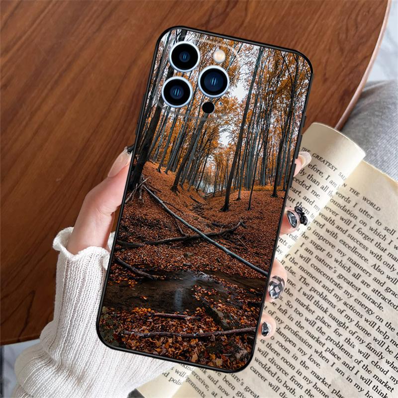 Beautiful Mountain Forest Nature Phone Case For iPhone 17 Pro Max 14 13 12 11 15 16 Pro Max Plus 12 13 Mini 16e 17 Air Cover