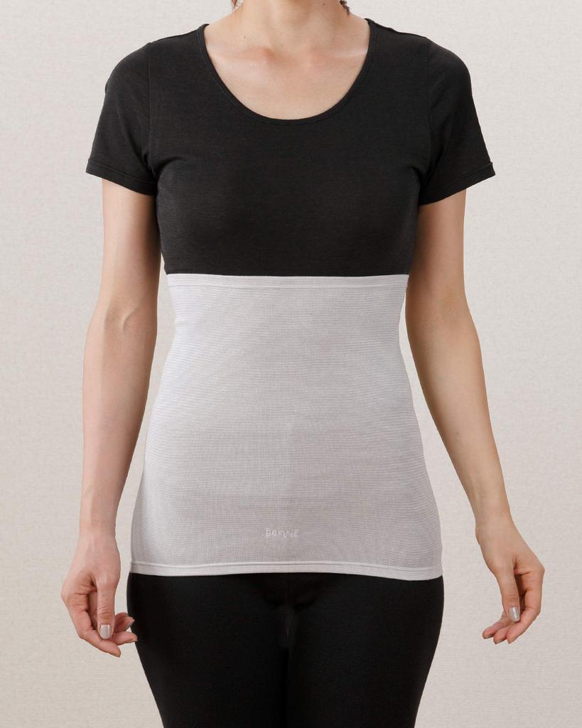 BS Fine Stone Long Waist Warmer for Stomach Cold and Made in and BN2202 Pink "Wearable Bath" Fatigue, Japan, Women's Men's, (Black, Gray, Beige, M, L,
