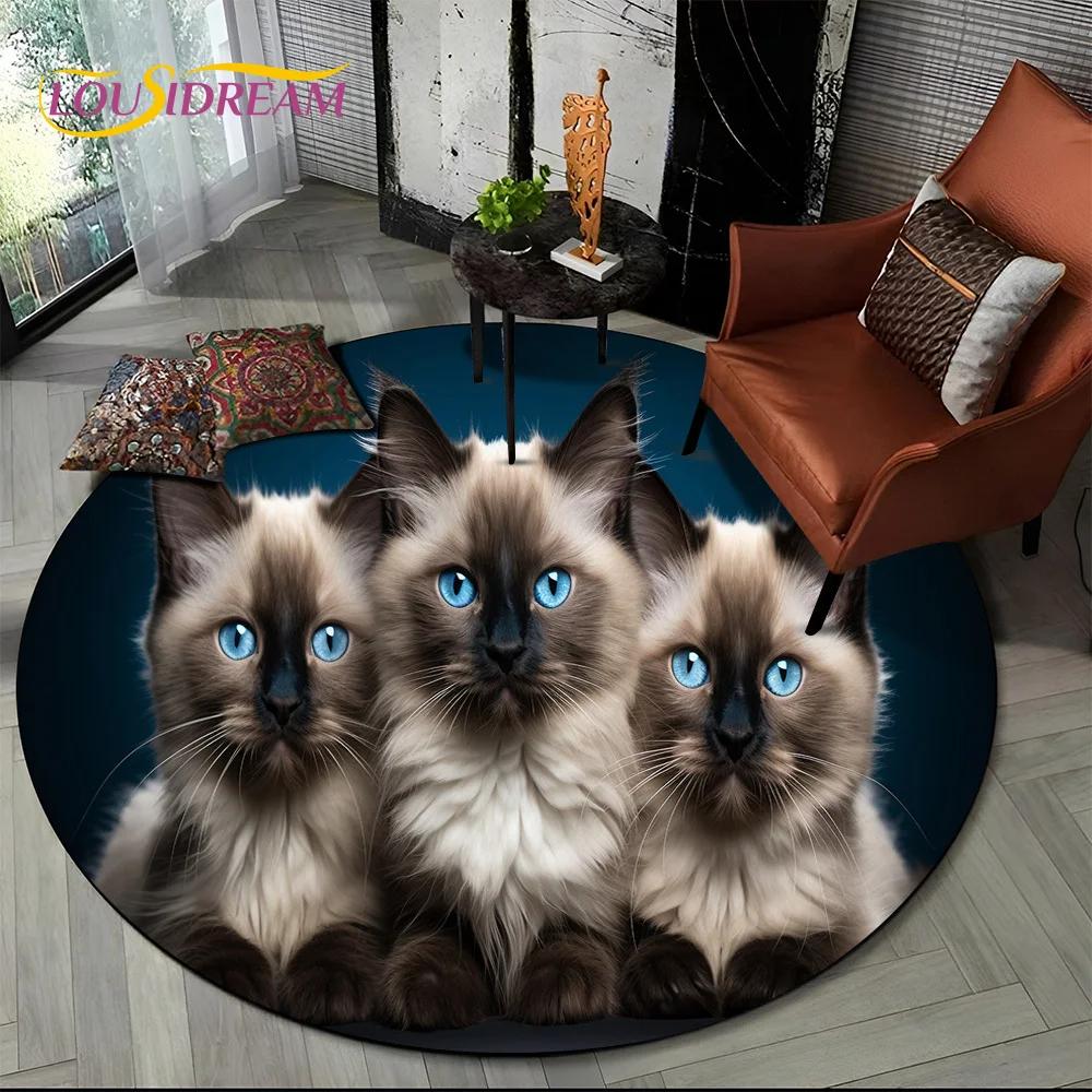 3D Mysteriou Sun Moon Tarot Mandala Magic Round Area Carpet Rug for Living Room Bedroom Kid Playroom Decor,Pet Area Rug Non-slip