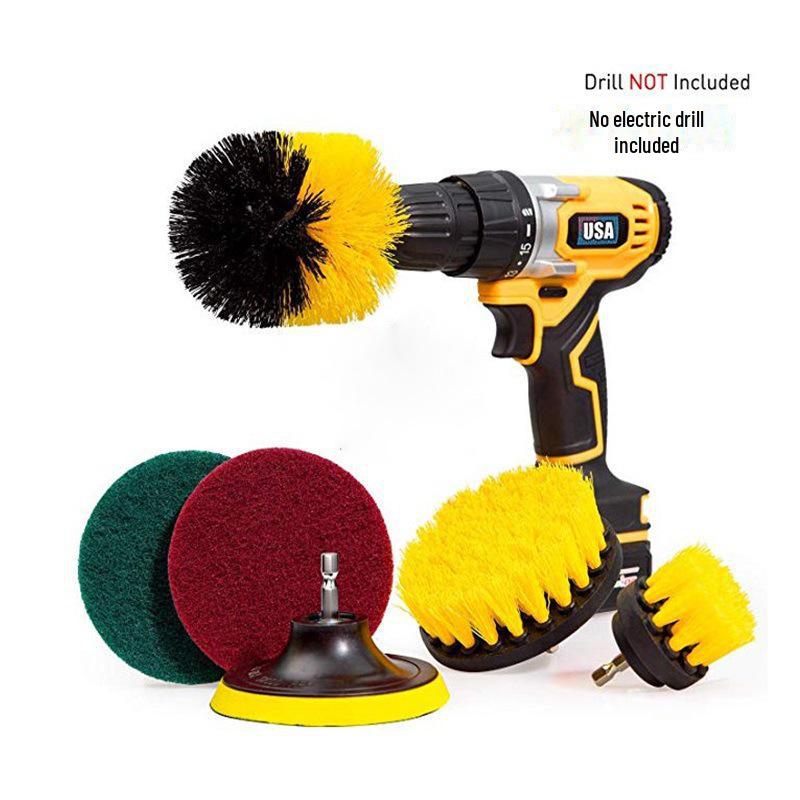 Brosse de nettoyage électrique multifonctionnelle: Perceuse-visseuse pour le polissage du carrelage, de la salle de bain et de la voiture