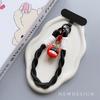 Neues universelles geflochtenes Handy-Lanyard-Riemen 3D-Cartoon-Hängekette Ringkordel mit Aufnäher Armband Handy Abnehmbar