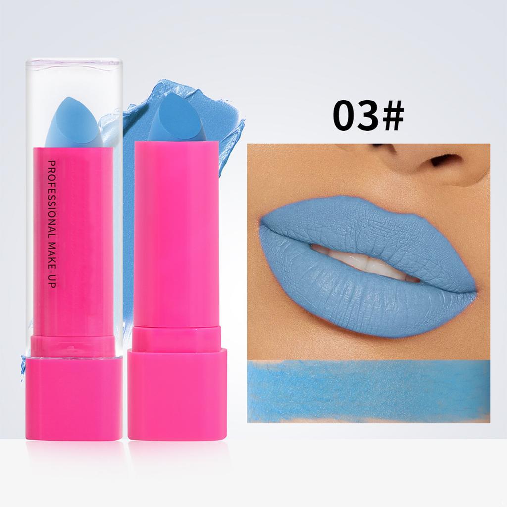 Vibrant Matte Lipstick for Halloween Cosplay Party Festival Carnival Costume Makeup Long Wearing Smudge Proof Lip Color