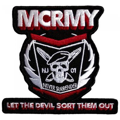 Never Surrender Woven Iron On Patch