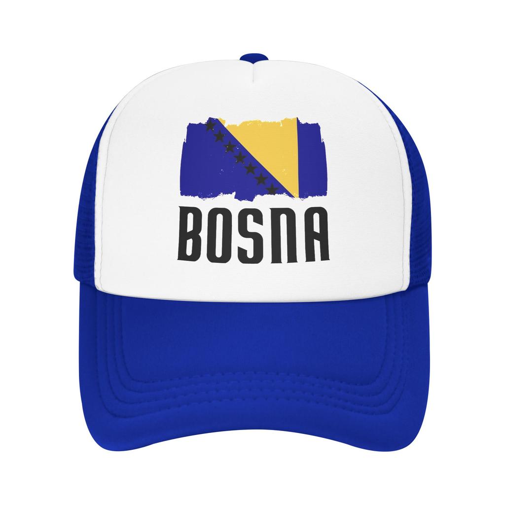 Bosnia and Herzegovina Flag Cap For Unisex Women Cool Baseball Cap Trucker Hat Travel Headewear Adjustable