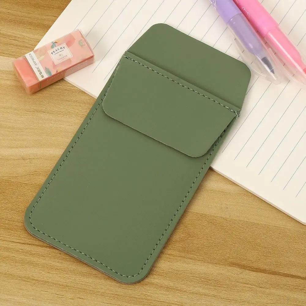 Hot Double-Layer PU Leak-Proof Pen Portable Useful Pouch Pocket Protector Pencil Case Doctors Nurses Accessories Office Supplies