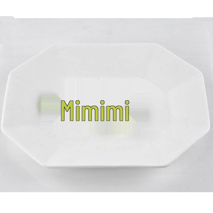 Octagonal White Ceramic Plate - Versatile for Soup, Rice, or Fruit; Ideal for Hotels and Restaurants.
