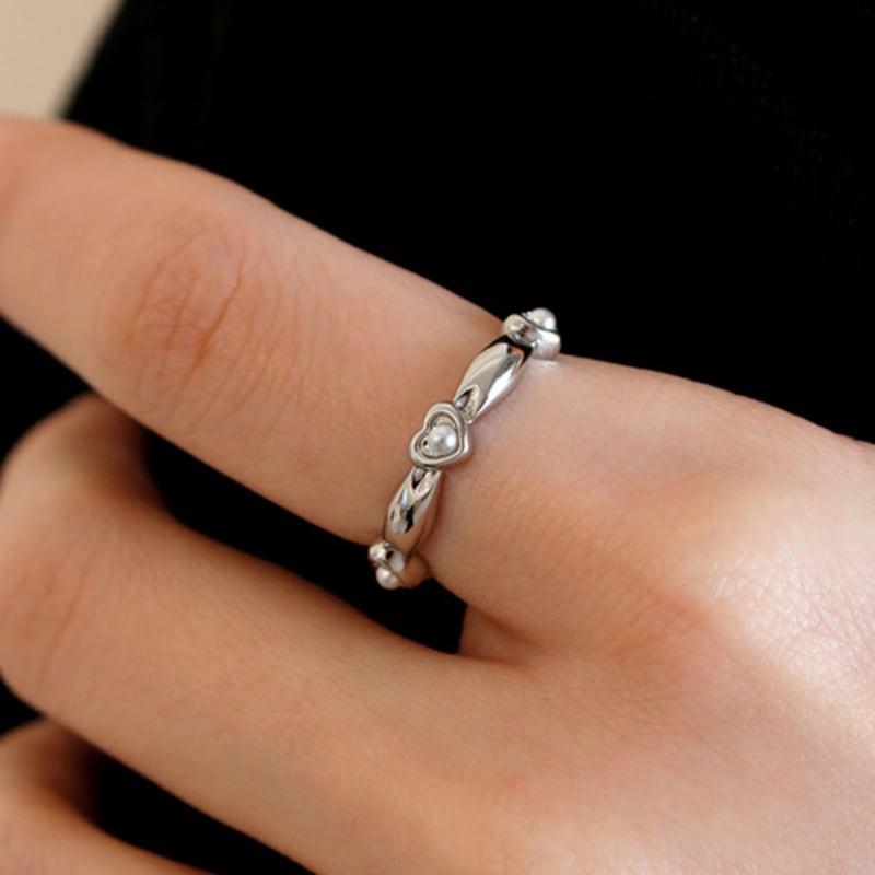 noonoo fingers Baby Heart Pearl Ring