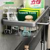Wall Storage Suspended Kitchen Sink Drainer Sponge Holder Kitchen Soap Rack No Drill Shelf Storage And Kitchen Organization