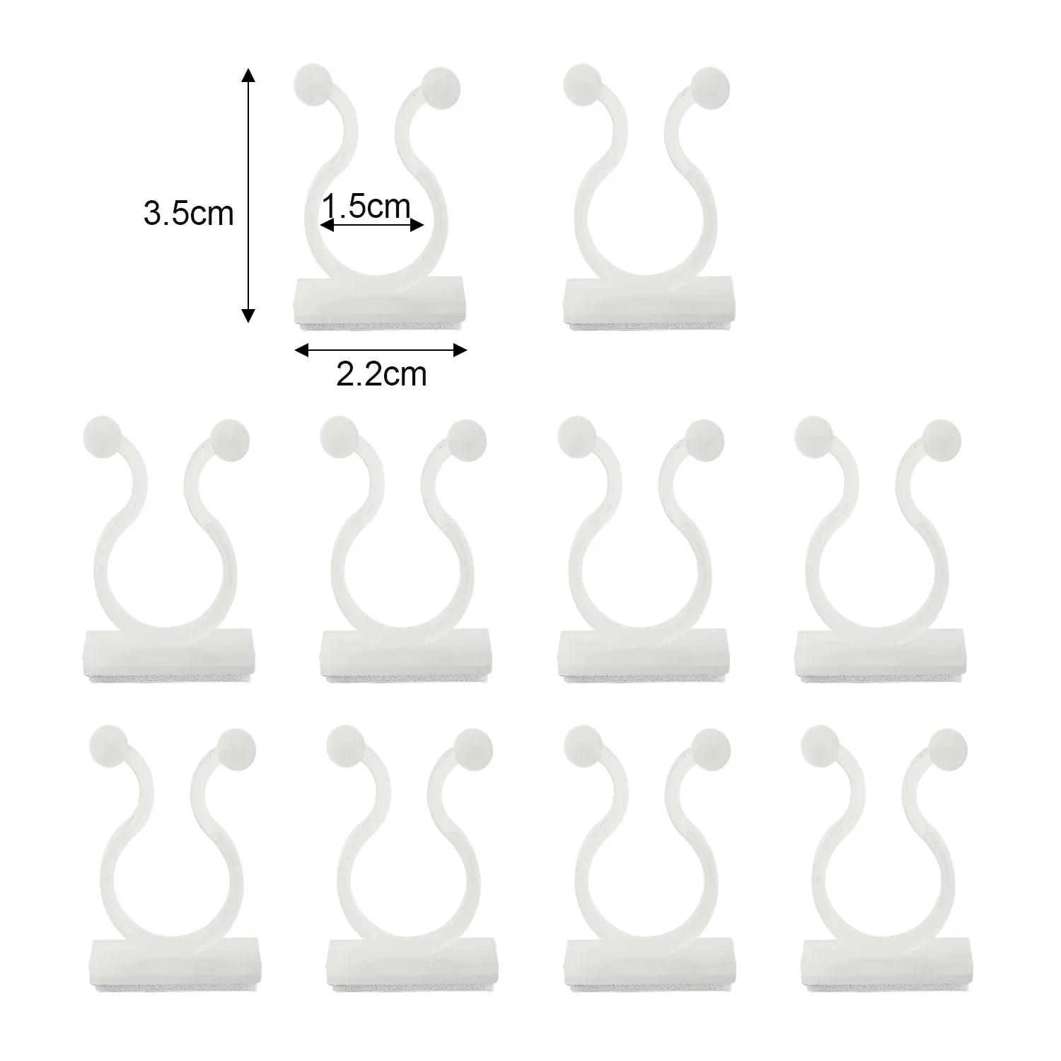 

Vine Fixing Clips Self-adhesive Wall Rattan Clamp Plastic Plant Growth Support Buckle Home Garden Potted Fixing Tools Wholesale 10PCS