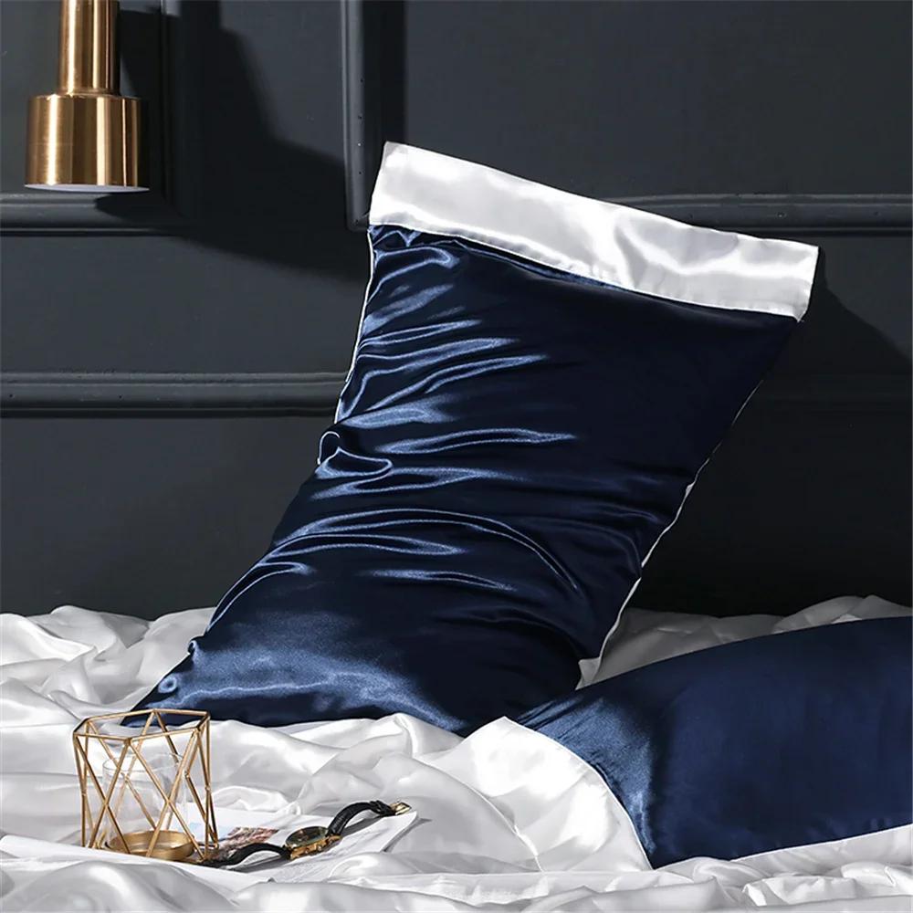 100% Natural Mulberry Silk Pillowcase Hair Skin Protect 22 Momme Pillow Cover Luxury Comfortable Decorative Standard Queen Cases