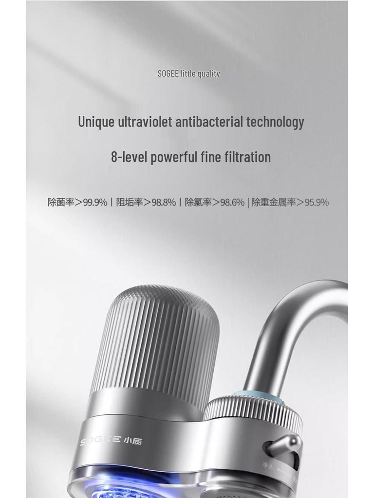 Kompakter Entkalkungs- und Chlorentfernungs-Trinkwasserfilter für Küchenarmaturen