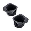 2PCS Right+Left Black Center Console Cup Holder Insert For Toyota Tacoma 05-17