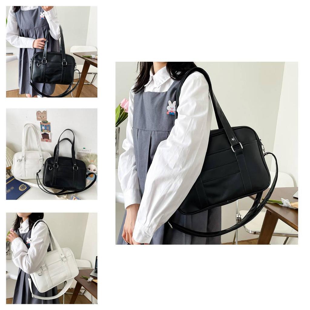 Stylish Urban Chic Tote Bag For Women Pu Leather Large Capacity Shoulder Bag