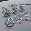 52/58MM ABS Mercedes-Benz Steering Wheel Star Emblem Badge with Pins for AMG W211 W203 W204 W210 W124 AMG W202 CLA W212 SRW1