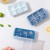 6 Grid Reusable Ice Cube Molds Easy To Take Off Ice Tray Refrigerator Icebox for Summer Juice Drinks Wine Cocktails Whiskey