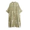 DIMANAF 2025 Summer Women Plus Size Dress Vintage Floral Buttons Casual Loose Long Oversized Dress New