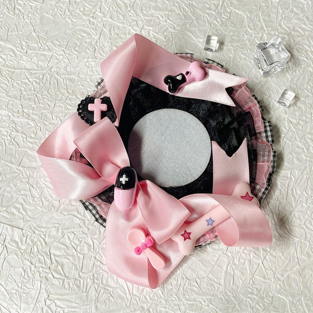 Lace Pins Display Base Heart Ornate Ribbon Badge Flower  Ita Bag Accessories