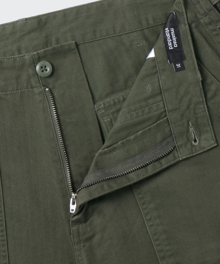 MUSINSA STANDARD Cotton Herringbone Replica Fatigue Pants [Khaki]
