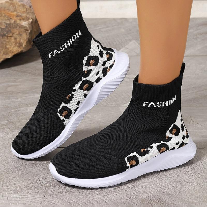 New Designer Shoes for Women High-top Sock Sneakers Women Trendy Sports Shoes Women Mesh Breathable Jogging Walking Ladies Shoes