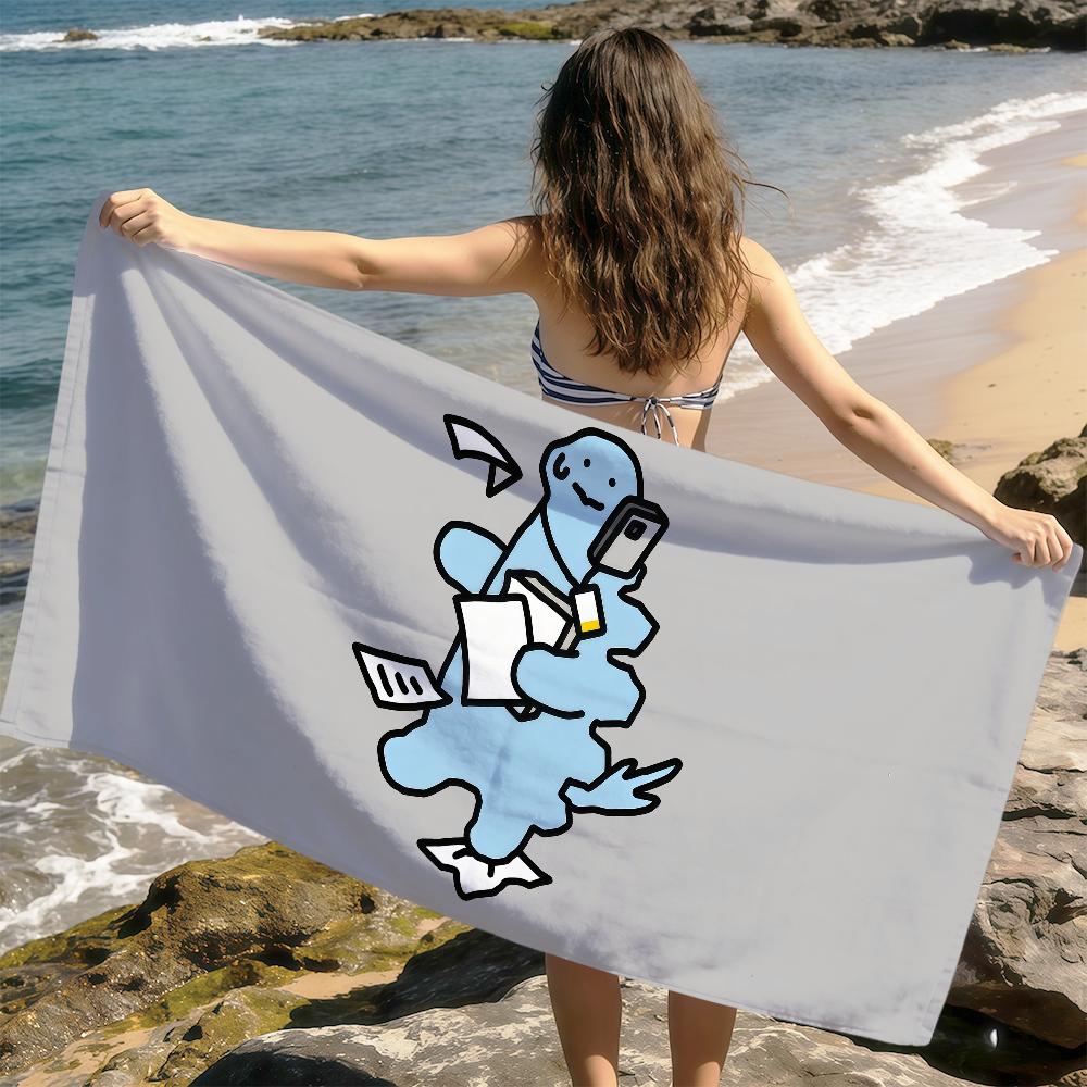 cute funny cartoon art j-Joguman Dinosaur soft Dry Beach Towels Trip Towel swim Summer Holiday Vacation bathing Pool Camp Gift