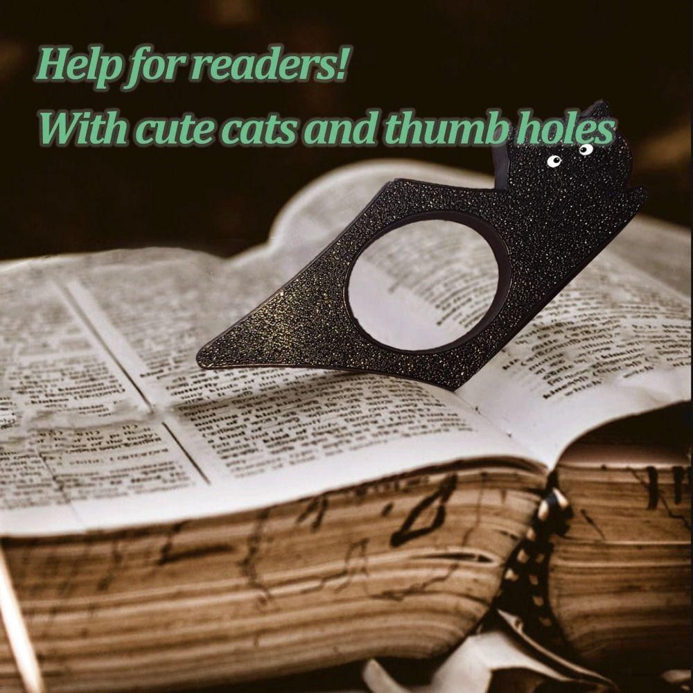 Portable Cat Book Page Saver Plastic Book Opener Holder New Bookmarks  for Reading