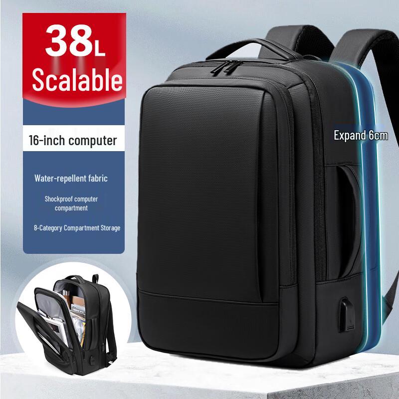 

VICTORIATOURIST Men s Expandable Business Travel Laptop Backpack 16-inch Laptop