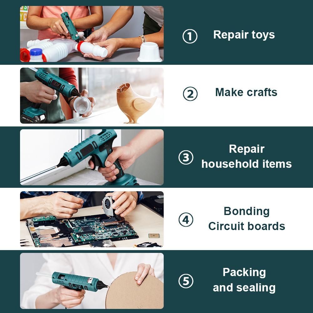 Electric Hot Melt Glue Gun Cordless Portable Handicraft Dedicated Dispensing Machine Rechargeable Home DIY Repair Tool