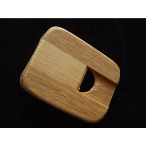 Saomui Nose Flute, Natural Wood