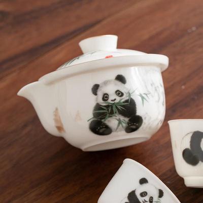 Panda Keramik Teekanne Gaiwan