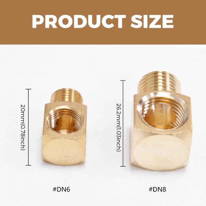 Essential Set Of 5 Brass Plumbing Fittings Brass Pipe Adapters Heavy Duty Pipe Connectors for Secure Pipe Connection