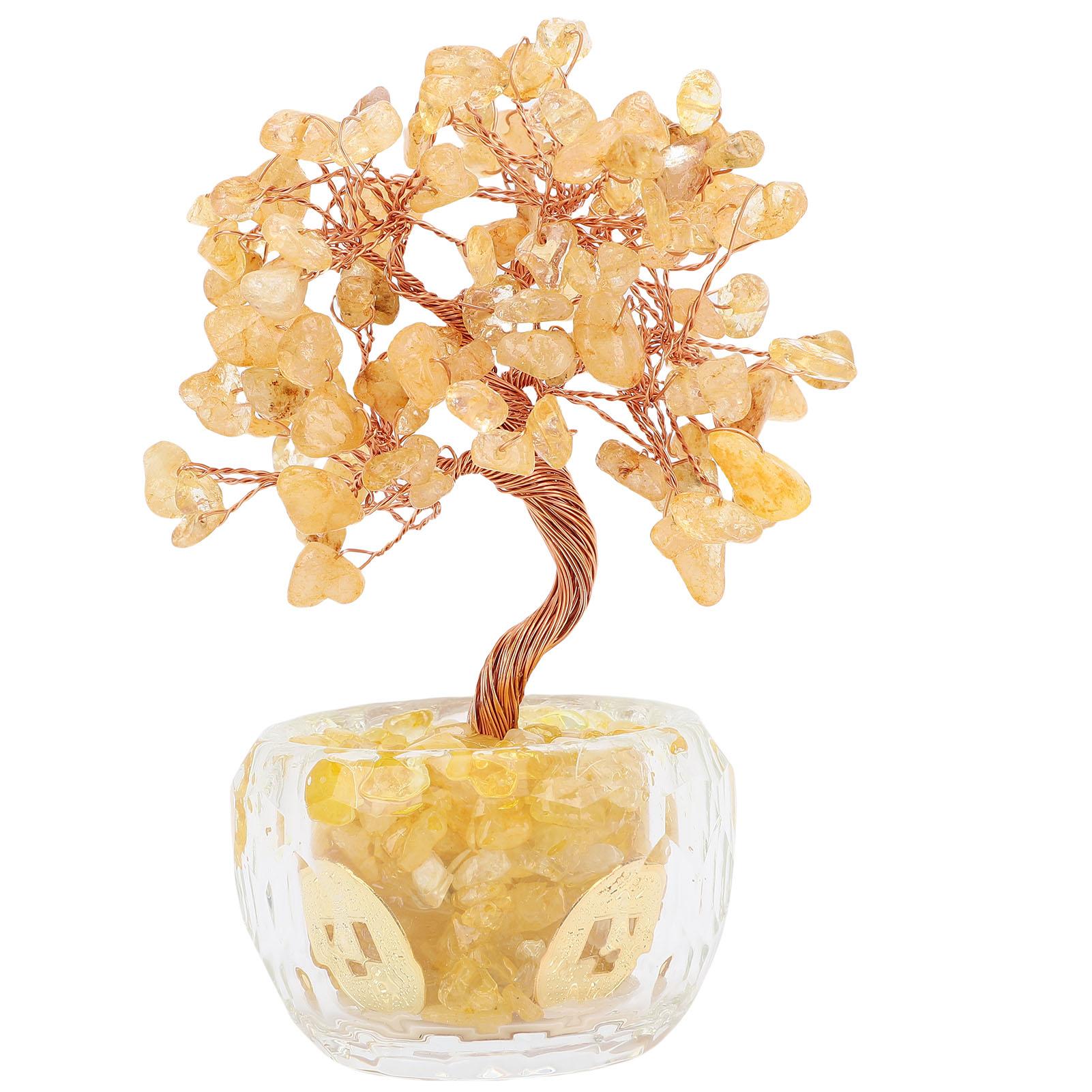 Денежное дерево Украшение Положительная энергия Счастливое дерево Домашний декор Тип бонсай Символ удачи Процветание для богатства и удачи