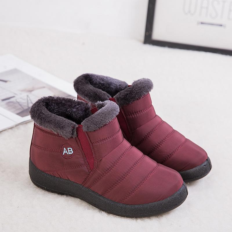 Men s and Women s Winter Warm Snow Boots High Top Faux Fur Lining Waterproof Ankle Boots Non-Slip Outdoor Shoes Zipper Hiking Hiking Sports Boots 35 2688₽