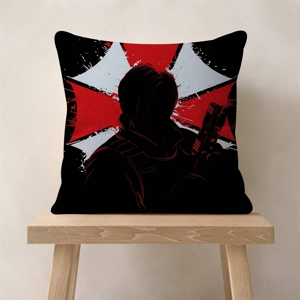 Game R-Resident E-Evil U-Umbrella Pillowcase Toon Gift Cushion Cover Bedroom Home Sofa Chair Seat Decor Pillow Case