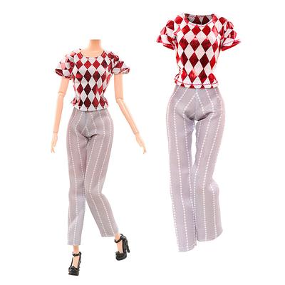 Dollhouse Doll Dress / Short Skirt / Blouse Summer Wear Clothing For 30Cm Dolls