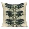 Decorative Throw Pillows Case Elephant Trees Animals Polyester Sofa Home Cushion Cover For Living Room Almofadas
