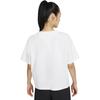 Nike Sportswear Essential Boxy Logo Crew Neck Casual T-Shirt Women Tops White DD1238-100