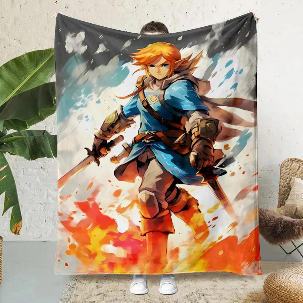 Hot Game Z-ZeldaPrinted Blanket Picnic Blankets Warm Blanket Soft and Comfortable Blanket Home Travel Birthday Gift