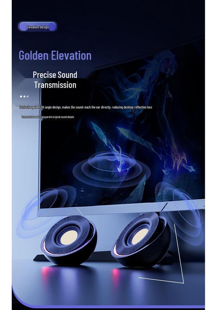 RGB Bluetooth Desktop Multimedia Speakers with Subwoofer