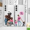 Mode Super Mama Mama Papa Handyhülle für Samsung Galaxy S22 S23 S24 S25 Plus Ultra S21 FE 5G Junge Mädchen Hüllen Shell Fundas