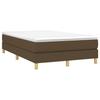 Vidaxl Continental Bed with Mattress, Brown, Fabric, 120X200 Cm